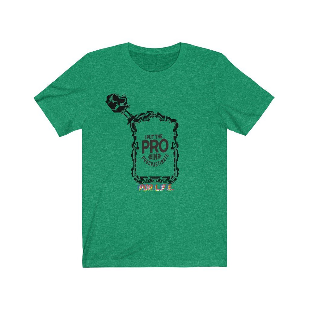 PRO IN PROCRASTINATE HIP HOP Unisex Jersey Short Sleeve Tee - PDR L.F.E. Heather Kelly / S PDR LFE