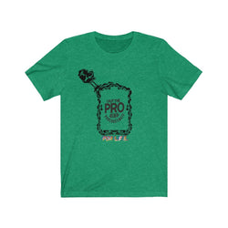 PRO IN PROCRASTINATE HIP HOP Unisex Jersey Short Sleeve Tee - PDR LFE Heather Kelly / S PDR LFE