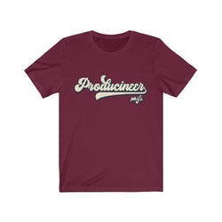 PRODUCINEER LINEN Unisex Jersey Short Sleeve Tee - PDR LFE Maroon / S PDR LFE