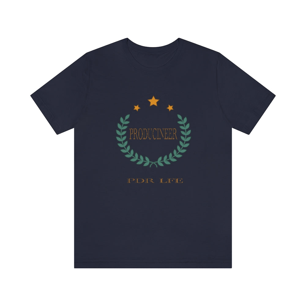 PRODUCINEER ROYALTY Unisex Jersey Short Sleeve Tee - PDR L.F.E. Navy / L PDR LFE