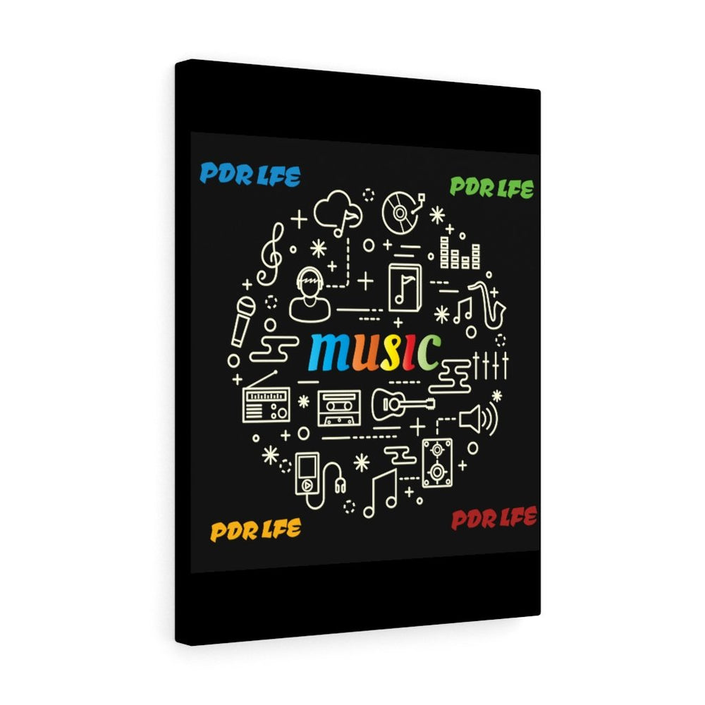 PDR LFE MUSIC VOID Stretched Canvas Painting - PDR L.F.E. 