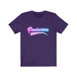 PRODUCINEER NEON GLOW Unisex Jersey Short Sleeve Tee - PDR LFE Team Purple / S PDR LFE