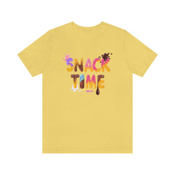 SNACK TIME Hip Hop Ladies Jersey Short Sleeve Tee - PDR LFE Yellow / XS PDR LFE