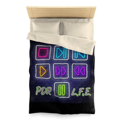 PRESS PLAY Hip Hop Microfiber Duvet Cover - PDR LFE Twin / Cream PDR LFE
