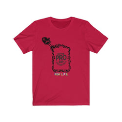 PRO IN PROCRASTINATE HIP HOP Unisex Jersey Short Sleeve Tee - PDR LFE Red / S PDR LFE