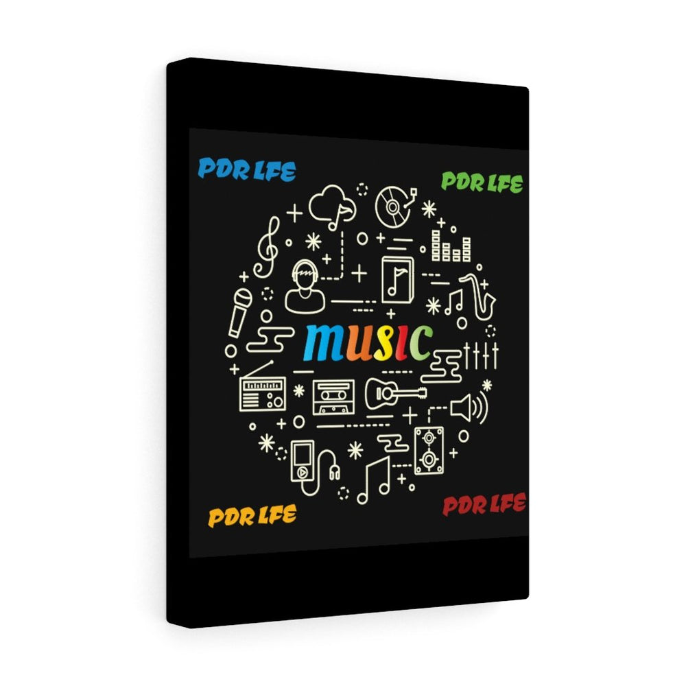 PDR LFE MUSIC VOID Stretched Canvas Painting - PDR L.F.E. 