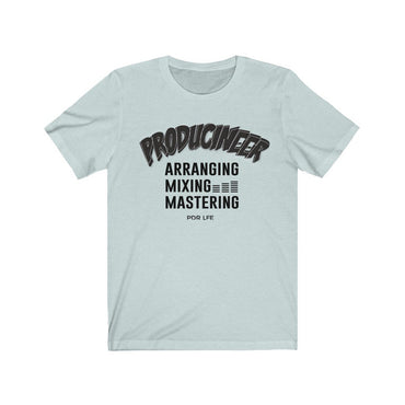 PRODUCINEER TOO MIXIE Unisex Jersey Short Sleeve Tee - PDR LFE Heather Ice Blue / S PDR LFE