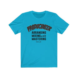 PRODUCINEER TOO MIXIE Unisex Jersey Short Sleeve Tee - PDR LFE Turquoise / S PDR LFE