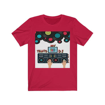 THAT'S MY DJ Hip Hop Unisex Jersey Short Sleeve Tee - PDR LFE Red / S PDR LFE