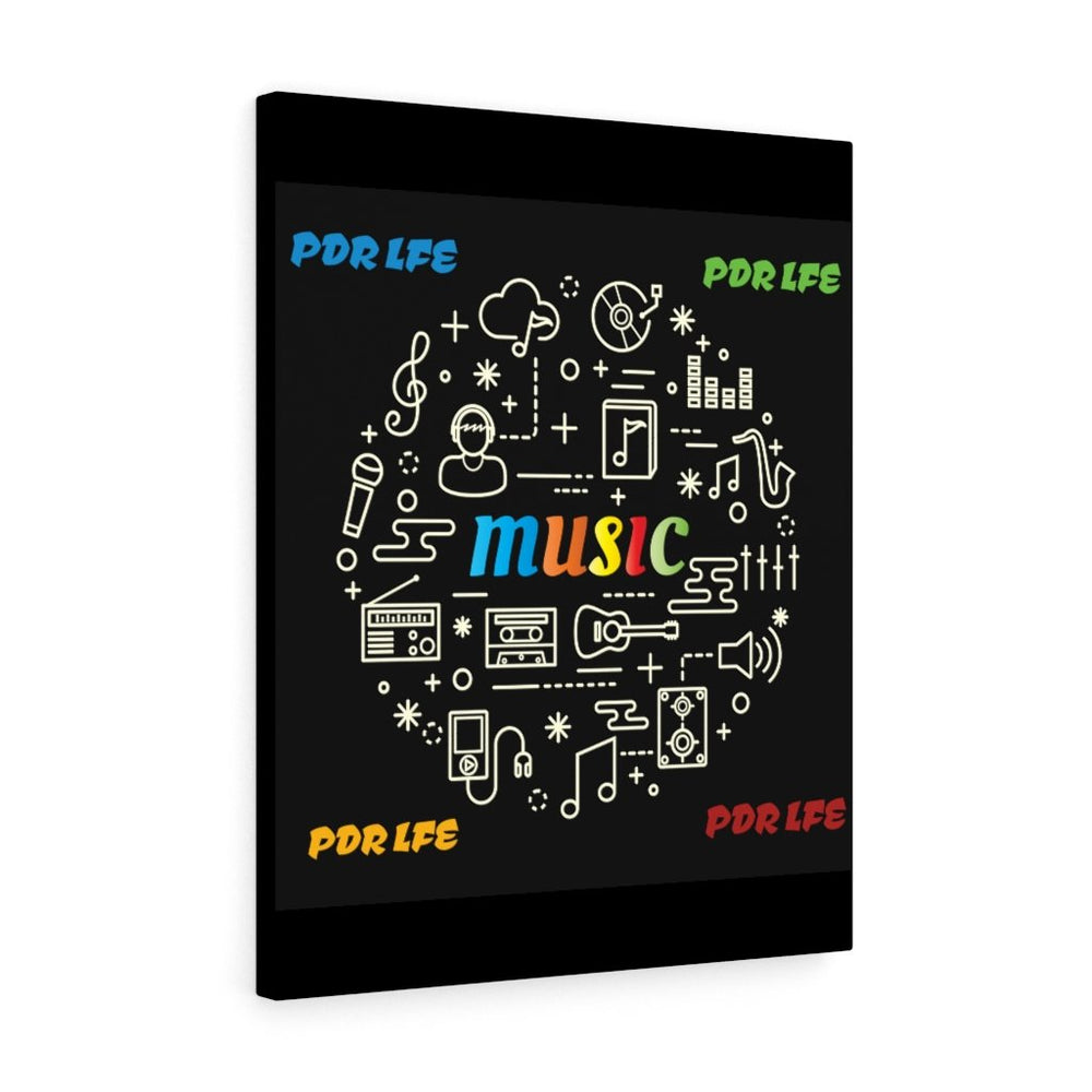 PDR LFE MUSIC VOID Stretched Canvas Painting - PDR L.F.E. 