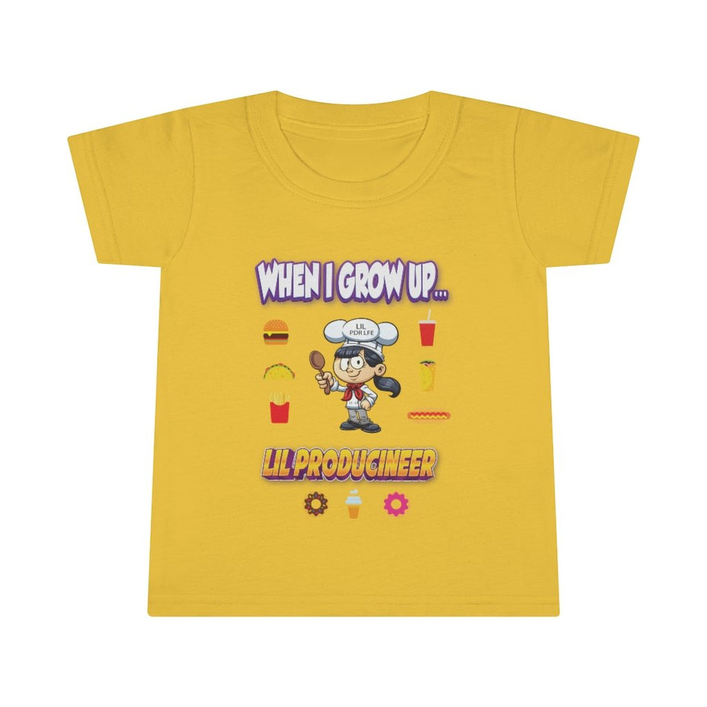 WHEN I GROW UP LIL PRODUCINEER Toddler T-shirt - PDR LFE 2T / Daisy PDR LFE