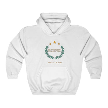 PRODUCINEER ROYALTY Unisex Heavy Blend™ Hooded Sweatshirt - PDR LFE White / S PDR LFE