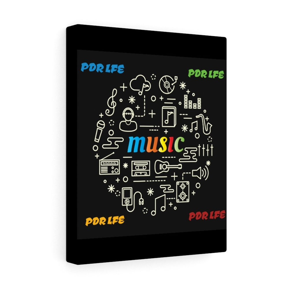 PDR LFE MUSIC VOID Stretched Canvas Painting - PDR L.F.E. 