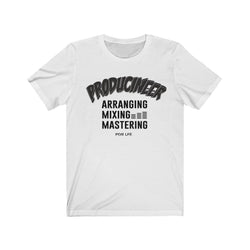 PRODUCINEER TOO MIXIE Unisex Jersey Short Sleeve Tee - PDR LFE White / S PDR LFE