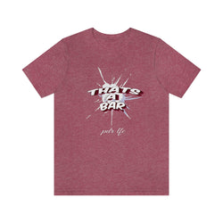 THAT'S A BAR SMOKE CLOUD UNISEX HIP HOP TSHIRT - PDR LFE Heather Raspberry / XS PDR LFE