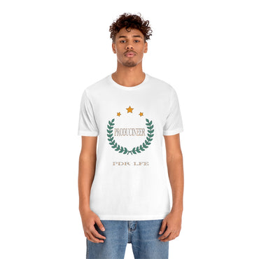 PRODUCINEER ROYALTY Unisex Jersey Short Sleeve Tee - PDR LFE White / S PDR LFE