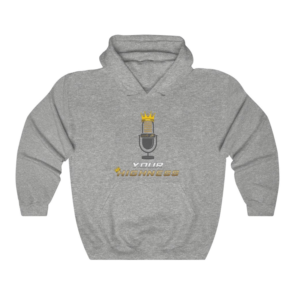 YOUR HIGHNESS PODCAST Unisex Heavy Blend™ Hooded Sweatshirt - PDR LFE Sport Grey / S PDR LFE