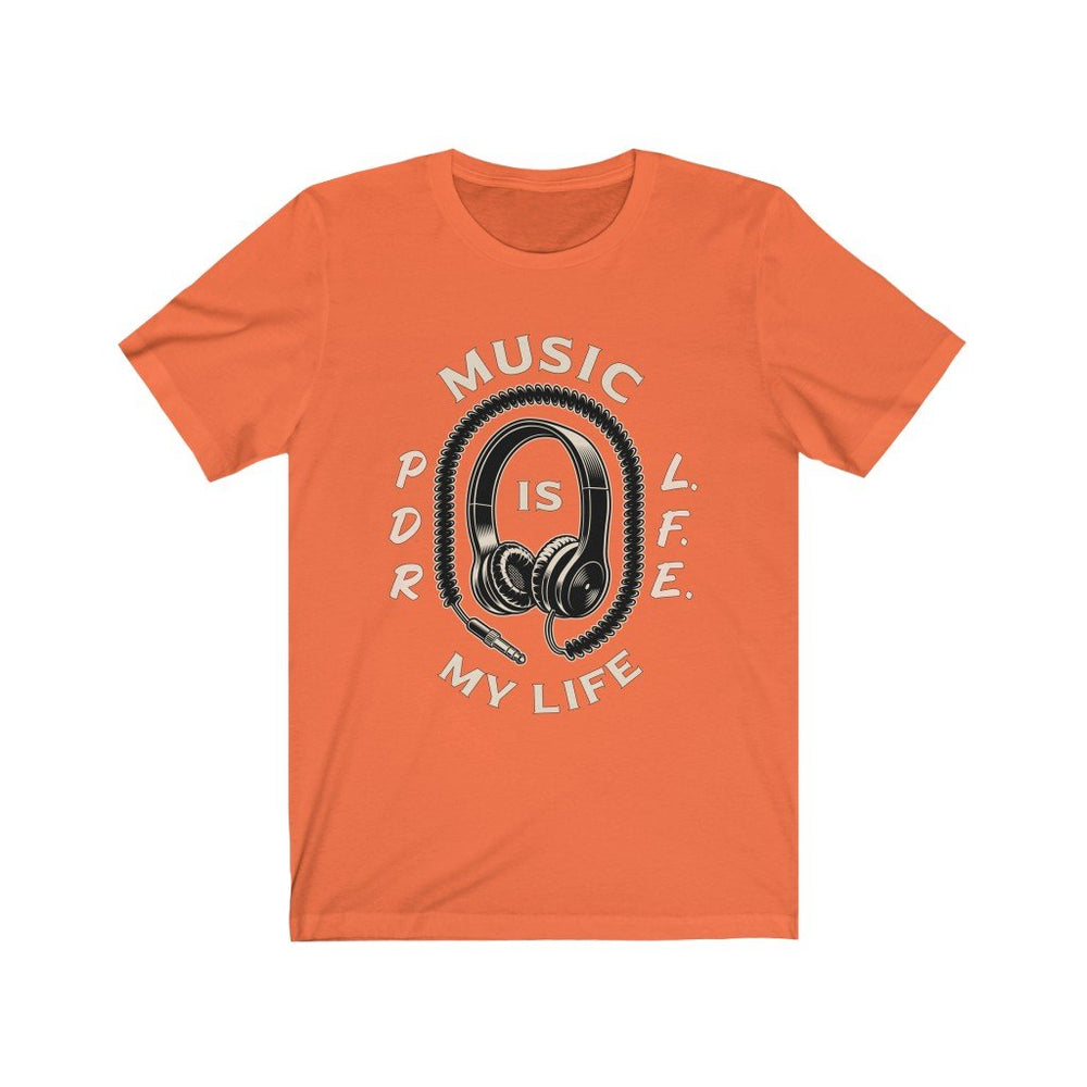 MUSIC IS MY LIFE PDR LFE Unisex Jersey Short Sleeve Tee - PDR L.F.E. 