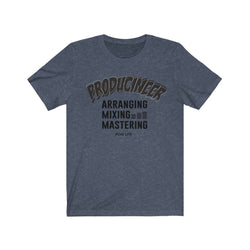 PRODUCINEER TOO MIXIE Unisex Jersey Short Sleeve Tee - PDR LFE Heather Navy / S PDR LFE