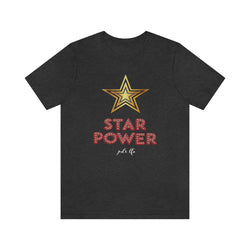 STAR POWER UNISEX HIP HOP TSHIRT - PDR LFE Dark Grey Heather / XS PDR LFE