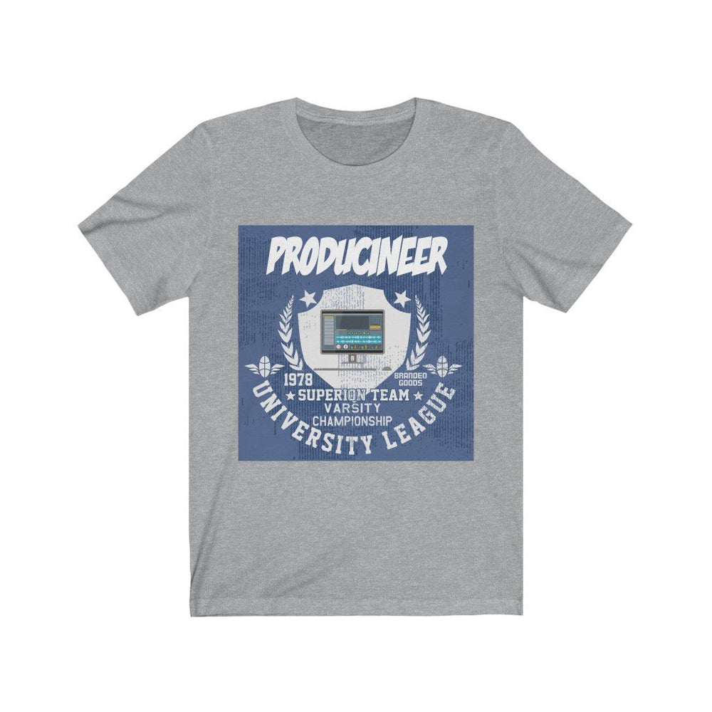 PRODUCINEER REGAL Hip Hop Unisex Jersey Short Sleeve Tee - PDR L.F.E. Athletic Heather / L PDR LFE