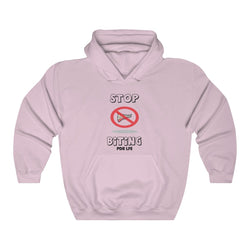STOP BITING PDR LFE Unisex Heavy Blend™ Hooded Sweatshirt - PDR LFE Light Pink / S PDR LFE