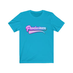 PRODUCINEER NEON GLOW Unisex Jersey Short Sleeve Tee - PDR LFE Turquoise / S PDR LFE