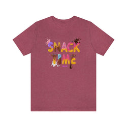 SNACK TIME Hip Hop Ladies Jersey Short Sleeve Tee - PDR LFE Heather Raspberry / XS PDR LFE