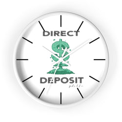 PDR LFE TIME IS MONEY DIRECT DEPOSIT Wall clock - PDR LFE White / White / 10" PDR LFE