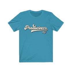PRODUCINEER LINEN Unisex Jersey Short Sleeve Tee - PDR LFE Aqua / S PDR LFE