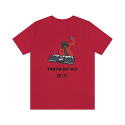 THATS MY DJ GORILLA MENS HIP HOP Jersey Short Sleeve Tee - PDR LFE Red / XS PDR LFE