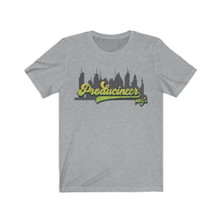PRODUCINEER CITY SLICKER Unisex Jersey Short Sleeve Tee - PDR LFE Athletic Heather / S PDR LFE