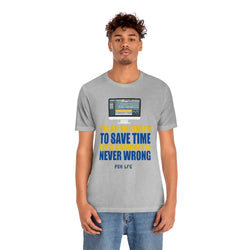 SAVE TIME MENS HIP HOP TSHIRT - PDR LFE Athletic Heather / S PDR LFE
