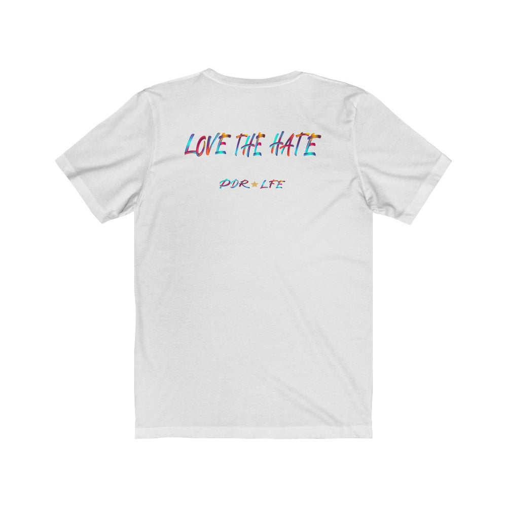 THEY KNOW PDR LFE "LOVE THE HATE SERIES" Unisex Jersey Short Sleeve Tee - PDR L.F.E. White / 2XL PDR LFE