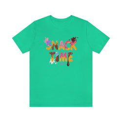 SNACK TIME Hip Hop Ladies Jersey Short Sleeve Tee - PDR LFE Teal / XS PDR LFE