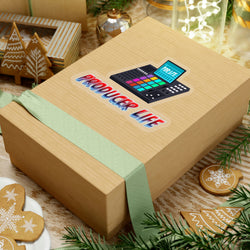 PRODUCER LIFE Kiss-Cut Stickers - PDR LFE 4" × 4" / Transparent Printify