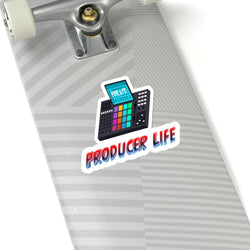 PRODUCER LIFE Kiss-Cut Stickers - PDR LFE 4" × 4" / Transparent Printify