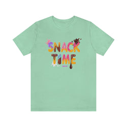 SNACK TIME Hip Hop Ladies Jersey Short Sleeve Tee - PDR LFE Mint / XS PDR LFE