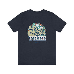 SUCKER FREE HIP HOP Jersey Short Sleeve Tee - PDR LFE Heather Navy / XS PDR LFE