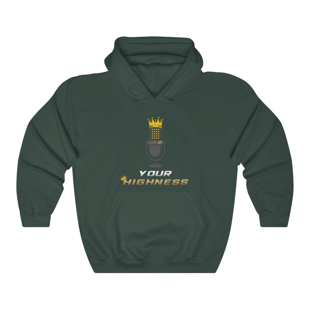 YOUR HIGHNESS PODCAST Unisex Heavy Blend™ Hooded Sweatshirt - PDR LFE Forest Green / S PDR LFE