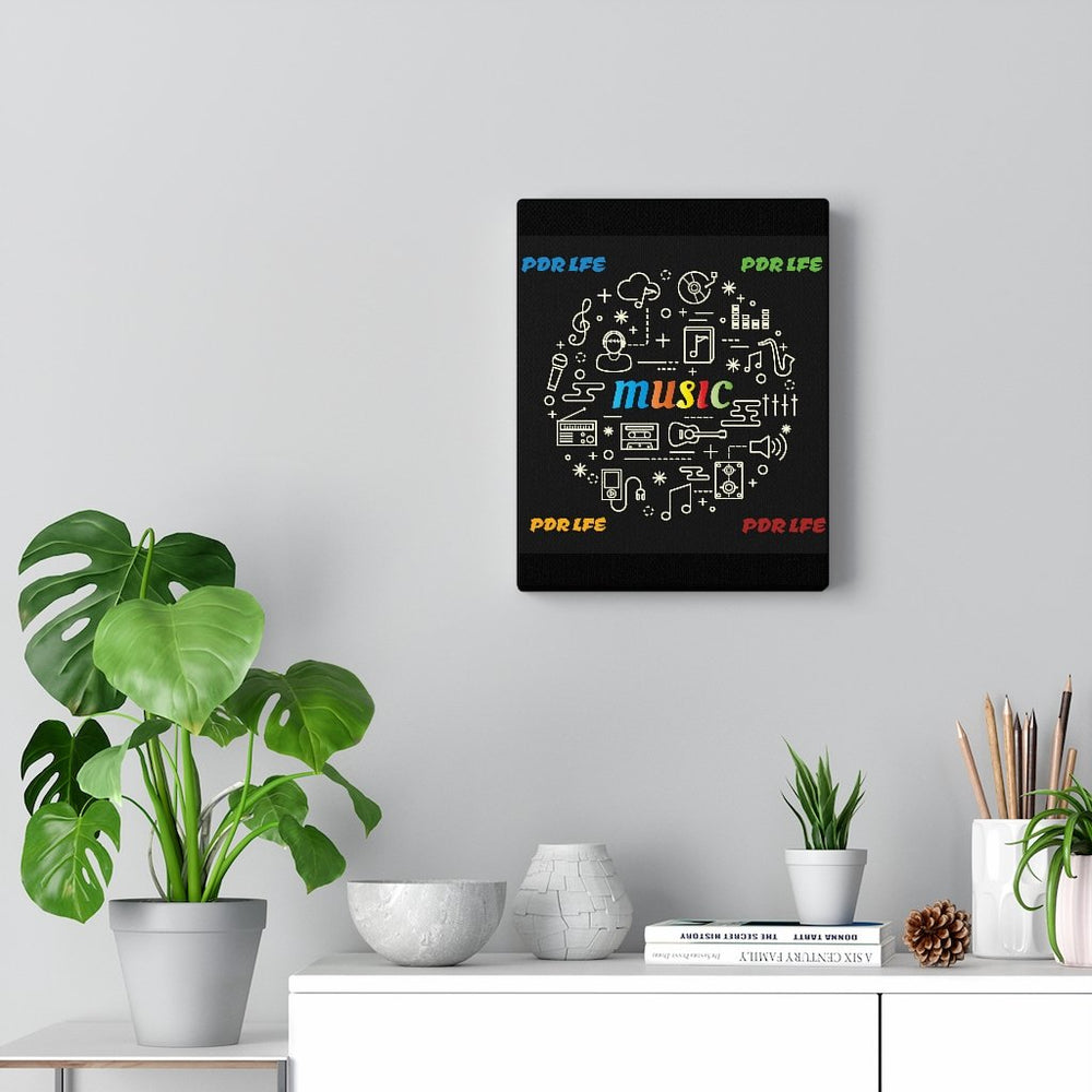 PDR LFE MUSIC VOID Stretched Canvas Painting - PDR L.F.E. 