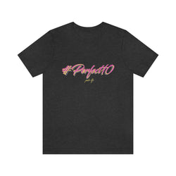 PERFECT 10 PINK LEMONADE Short Sleeve Tee - PDR LFE Dark Grey Heather / XS PDR LFE