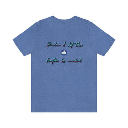RELAX AND LIKE HIP HOP Short Sleeve Tee - PDR LFE Heather Columbia Blue / XS PDR LFE