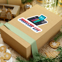 PRODUCER LIFE Kiss-Cut Stickers - PDR LFE 4" × 4" / Transparent Printify