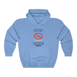 STOP BITING PDR LFE Unisex Heavy Blend™ Hooded Sweatshirt - PDR LFE Carolina Blue / S PDR LFE