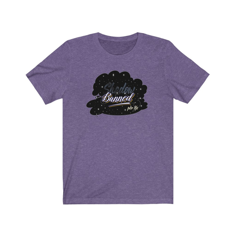 SHADOW BANNED Jersey Short Sleeve Tee - PDR L.F.E. Heather Team Purple / L PDR LFE