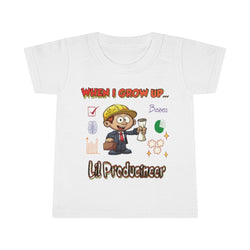 WHEN I GROW UP LIL PRODUCINEER Toddler T-shirt - PDR LFE 2T / White PDR LFE