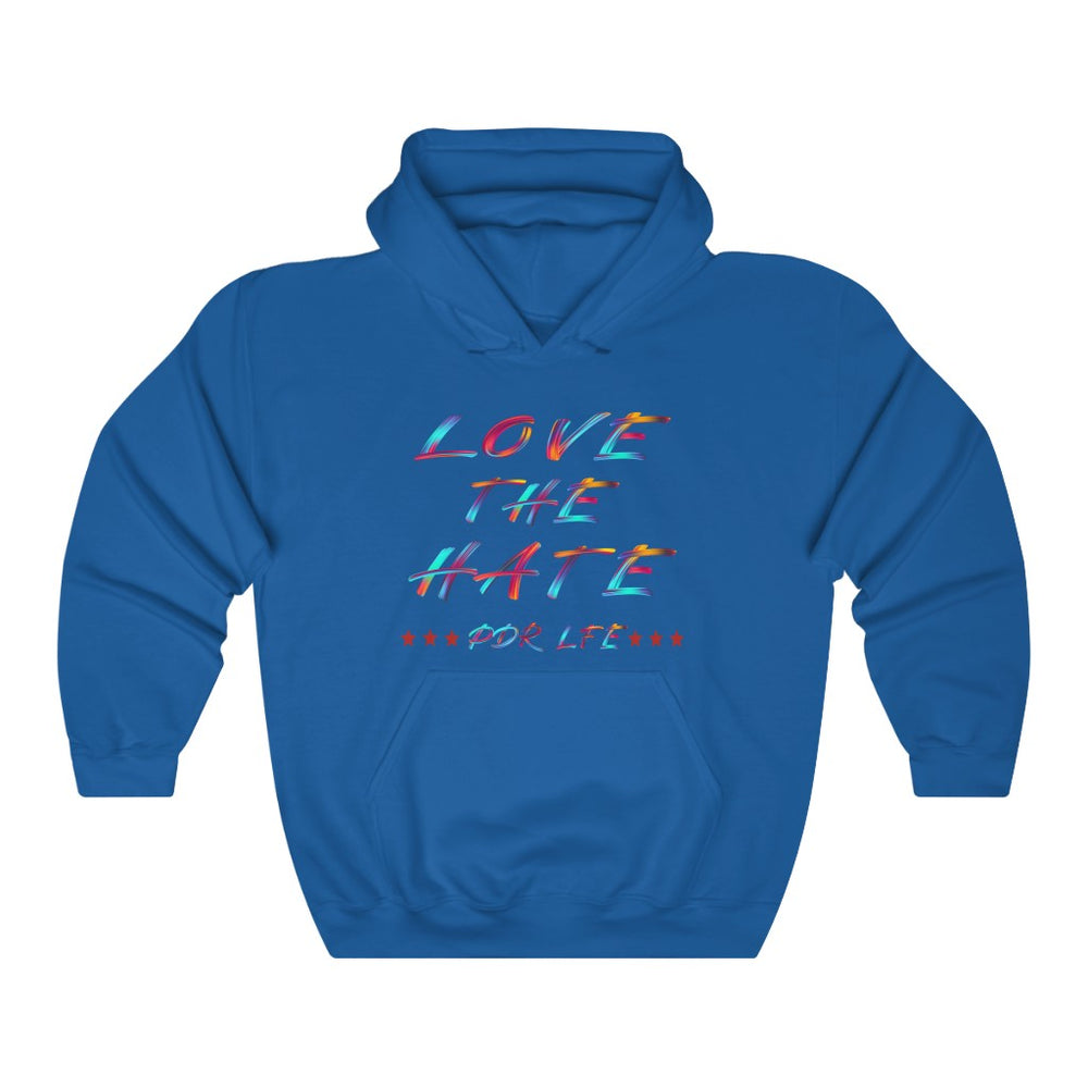LOVE THE HATE "LOVE THE HATE SERIES" Unisex Heavy Blend™ Hooded Sweatshirt - PDR L.F.E. 