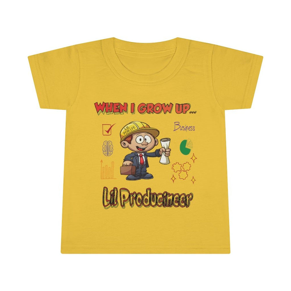 WHEN I GROW UP LIL PRODUCINEER Toddler T-shirt - PDR L.F.E. 