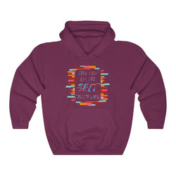 THEY KNOW WHY "LOVE THE HATE" SERIES Unisex Heavy Blend™ Hooded Sweatshirt - PDR LFE Maroon / S PDR LFE